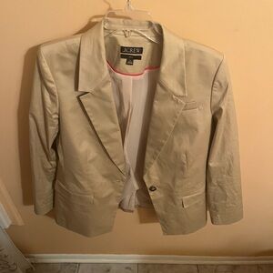 J.Crew Willa tan cotton blend blazer